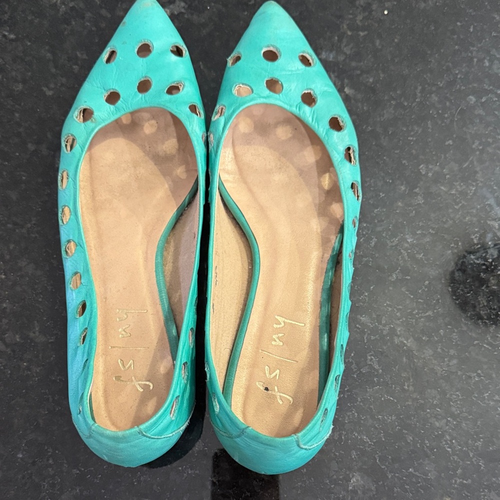Women's Turquoise Flats